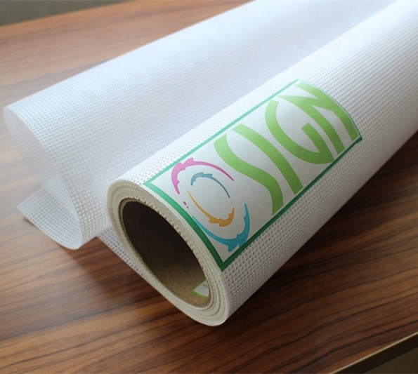 Solvent PVC Flex Sheet With Good Ventilation And Light Transmission For Billboards