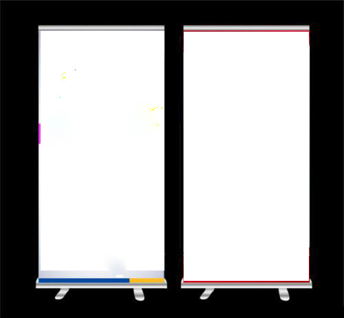 Aluminium Scrolling Roll Up Banner Durable Easy To To Set - Up / Transport