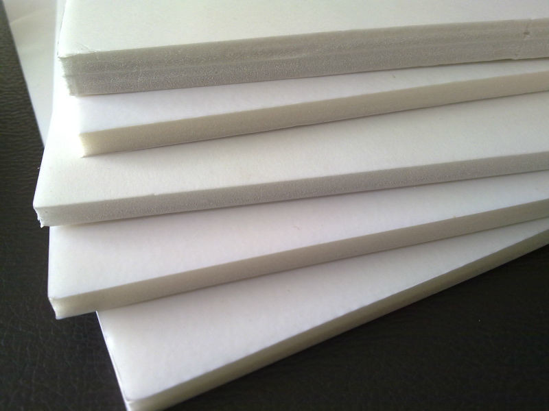 White Adhesive Foam Core Board , PVC Material Acrylic Paint On Foam Board