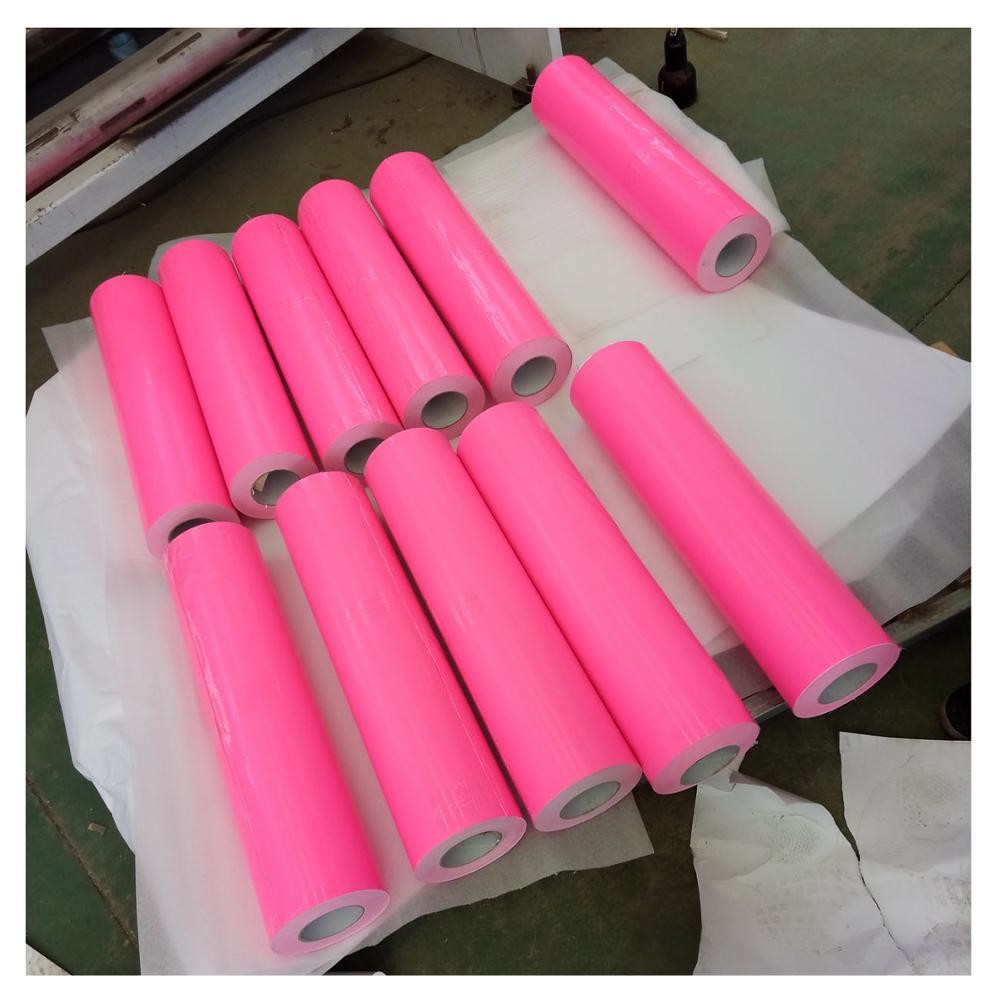 Color Cutting Adhesive Vinyl Film Rolls , OCV1000 Pink Self Adhesive Vinyl