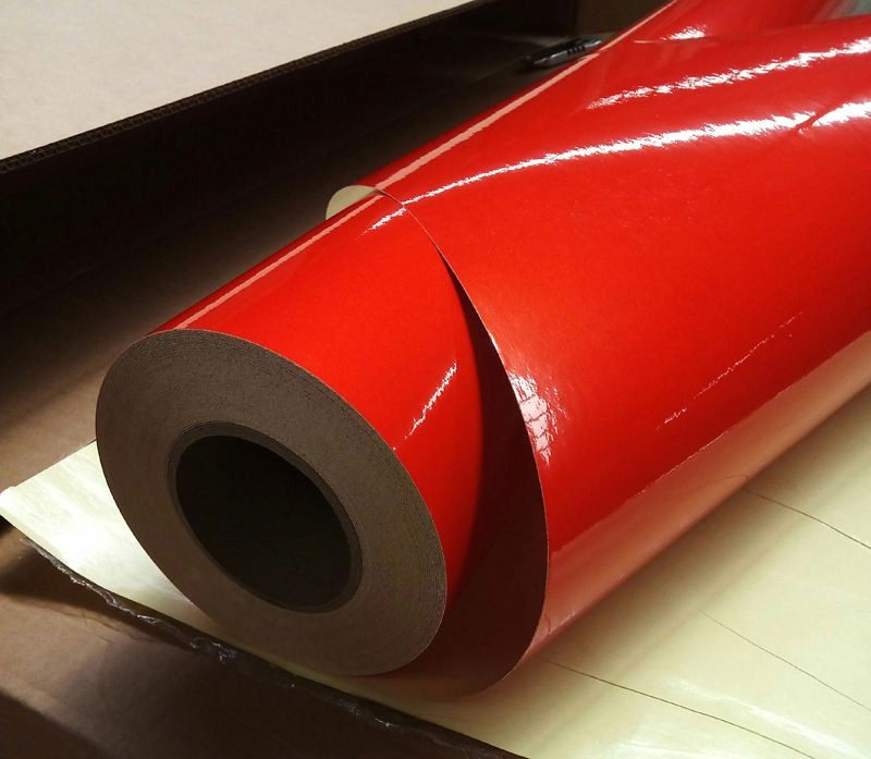 White Glue Reflective Banner Vinyl Film For Industrial And Traffic Safty Signs