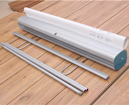 Advertising Roll Up Banner Display Stand 80*200cm With Steel Wire Base