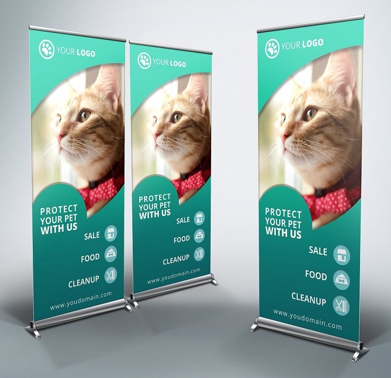 80*180cm Size Roll Up Banner, Adjustable Aluminum New Type Banner Stand